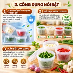 Hộp Nhựa Đựng Tỏi Hành Có Rá Lọc Ráo Nước Bảo Quản Tủ Lạnh Khóa Mùi - NOM NOM KITCHEN