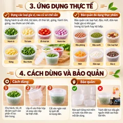 Hộp Nhựa Đựng Tỏi Hành Có Rá Lọc Ráo Nước Bảo Quản Tủ Lạnh Khóa Mùi - NOM NOM KITCHEN