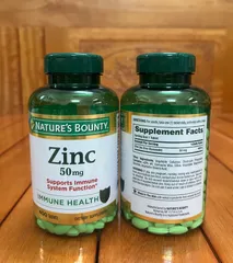 Viên Uống Hỗ Trợ Bổ Sung Kẽm ZINC 400vien - 50mg TĂNG CƯỜNG HỆ MIÊN DỊCH Cho Cơ Thể Hãng Nature's Bounty Hàng Xách Tay Của Mỹ 