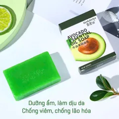 Xà bông tinh dầu quả bơ dưỡng ẩm, chống viêm, chống lão hóa, không khô da SIMISI hộp 90g