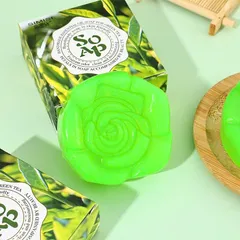 Xà bông tinh dầu trà xanh chống viêm, kháng khuẩn chống mụn, sạch sâu, dưỡng ẩm SIMISI 90G