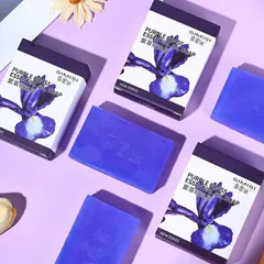 Xà bông tắm tinh dầu tử hoa địa đinh giảm mụn, chống viêm, kháng khuẩn, không khô da SIMISI hộp 90g
