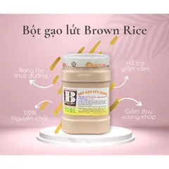 BỘT GẠO LỨT giảm cân BROWN RICE rang tay (hũ 800gr)