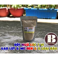 Bột ngũ cốc 7 vị Brown Rice 500gr ( 5 loại đậu, gạo lứt, mè đen )