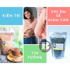Combo Bột gạo lứt + Bột gạo lứt mè đen giảm cân Brown Rice