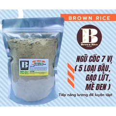BỘT NGŨ CỐC 7 VỊ BROWN RICE 1kg ( 5 loại đậu, gạo lứt, mè đen )