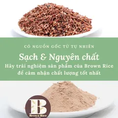 Bột gạo lứt Brown rice 800gr rang tay thực dưỡng