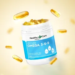 [ Nhập khẩu] ￼Viên Uống Hỗ Trợ Tim Mạch, Huyết Áp Healthy Care Omega 3 6 9 Ultimate 200 Viên