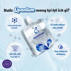 Nước Uống Hydrogen QUANTUM/ bù nước bù khoáng/ thùng 10 túi x 350ml