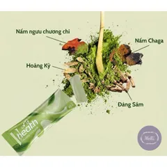 Ngũ cốc dinh dưỡng Vhealth hương trà xanh/ tăng sức đề kháng, hỗ trợ cung cấp dinh dưỡng/ 1 hộp 20 gói