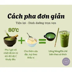 Ngũ cốc dinh dưỡng Vhealth hương trà xanh/ tăng sức đề kháng, hỗ trợ cung cấp dinh dưỡng/ 1 hộp 20 gói