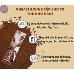 Ngũ cốc dinh dưỡng Vhealth hương Socola/ thơm ngon hỗ trợ bổ sung dinh dưỡng