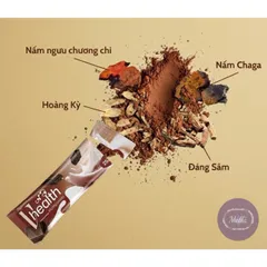 Ngũ cốc dinh dưỡng Vhealth hương socola/ hỗ trợ cung cấp dinh dưỡng cho cơ thể/ 1 hộp 20 gói