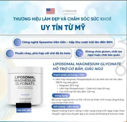 [ Nhập khẩu ] Viên Bổ Sung Liposomal Magnesium Glycinate H/240v Codeage hỗ trợ cơ bắp, giấc ngủ - Hỗ Trợ Cơ Bắp, Thần Kinh, Hệ Miễn Dịch, Thuần Chay