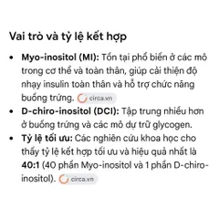 Viên nang Myo+ D-Chiro Inositol LebePur của Đức - Lọ 60V