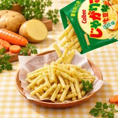 [SẢN PHẨM MỚI] Calbee Snack Khoai tây Que Jagarico vị Salad 55g - Snack Ăn vặt Nhật Bản