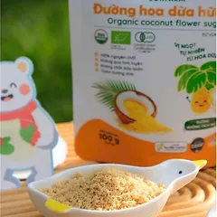 Đường hoa dừa hữu cơ Sokfarm 100g - Đường ăn dặm cho bé.