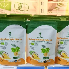Đường hoa dừa hữu cơ Sokfarm 100g - Đường ăn dặm cho bé.