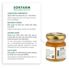 Combo 3 sản phẩm gia vị cho trẻ em từ mật hoa dừa Sokfarm