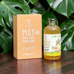 Giấm mật hoa dừa hữu cơ Sokfarm 500ml.