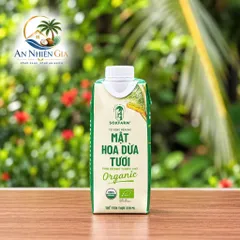 1 hộp Mật hoa dừa tươi Organic Sokfarm 330ml - UHT Single