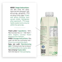 1 hộp Mật hoa dừa tươi Organic Sokfarm 330ml - UHT Single