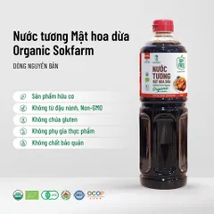 Nước tương mật hoa dừa Sokfarm nắp đỏ 1 lít - An Nhiên Gia Tổng Đại Lý Sokfarm