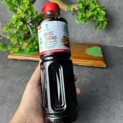 Nước tương Sokfarm dành cho người ăn kiêng đậu nành dòng nắp đỏ 500ml