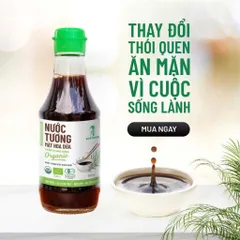 Nước tương mật hoa dừa hữu cơ Sokfarm - Nước tương không đậu nành.