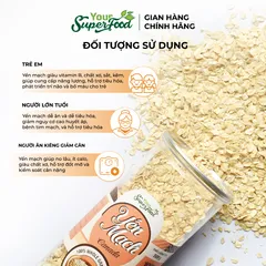 Yến Mạch Canada Thượng Hạng, Hũ 500g - Your Superfood