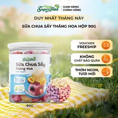 Sữa Chua Sấy Thăng Hoa Ít Đường, Mix 05 Vị, Hũ 90g - Your Superfood