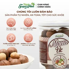 Macca Úc Thượng Hạng, Nứt vỏ, Túi 500g - Your Superfood