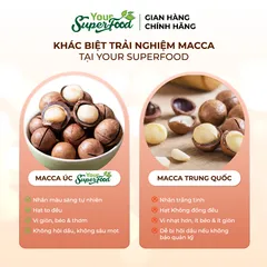 Macca Úc Thượng Hạng, Nứt vỏ, Túi 500g - Your Superfood