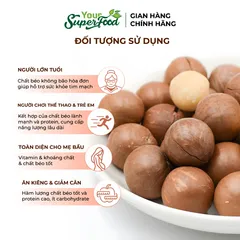 Macca Úc Thượng Hạng, Nứt vỏ, Túi 500g - Your Superfood