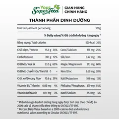 (MỚI) Hộp 5 Thanh Năng Lượng Power Up Bar, Không Đường, 34% Đạm Từ Your Superfood