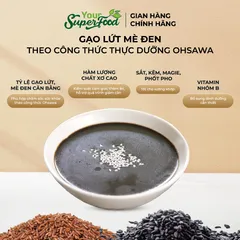 Gạo Lứt Mè Đen Quê Tôi, Có đường và Không đường, Túi 440g - Your Superfood