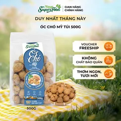 Óc Chó Mỹ Thơm Béo, Nguyên Quả, Túi 500g - Your Superfood