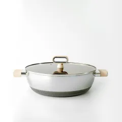 Nồi lẩu siêu chống dính Haatz HTA830Titanium Aura, size 30 cm, 2 quai
