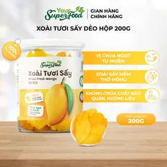 Xoài Sấy Dẻo Ít Đường 2% Đường Thơm Ngon Từ Your Superfood