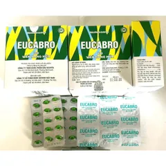 Eucabro Giảm ho thông thoáng mũi họng rát đau họng dạng hộp viên 