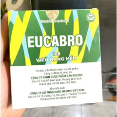 Eucabro Giảm ho thông thoáng mũi họng rát đau họng dạng hộp viên 