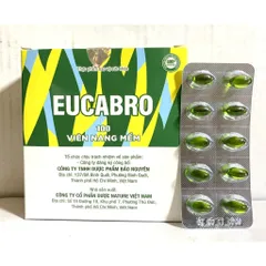 Eucabro Giảm ho thông thoáng mũi họng rát đau họng dạng hộp viên 