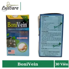 BoniVein 30 viên - Hỗ Trợ Suy Giãn Tĩnh Mạch Chân & Trĩ 