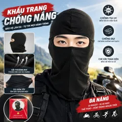 Combo 5 Cái Khăn Trùm Đầu Ninja Fullface Kiêm Khẩu Trang Chống Nắng Chống Bụi Thông Thoáng