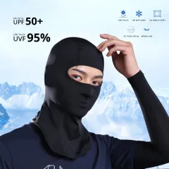 Combo 5 Cái Khăn Trùm Đầu Ninja Fullface Kiêm Khẩu Trang Chống Nắng Chống Bụi Thông Thoáng
