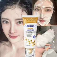 Combo 2 Sữa Rửa Mặt Collagen SADOER Chống Lão Hóa Dưỡng Ẩm Giúp Da Căng Mịn Khóa Ẩm Giảm Mụn