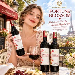 Vang Đỏ Fortune Blossom 15%độ Red La.bel Chai 750mil - Vang Đà Lạt Ladofoods