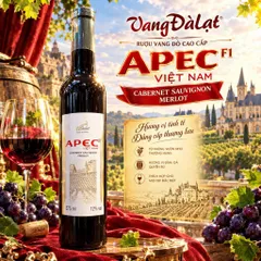 Vang Đỏ Apec (Cabernet Sauvignon Merlot) Red Wine 12đ.ộ  Chai 375ml - Vang Đà Lạt Ladofoods