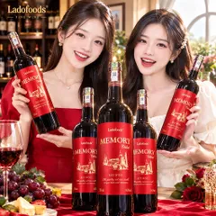 Vang Đỏ Đà Lạt Memory 15%Độ Chai 750mil - Vang Đà Lạt Ladofoods