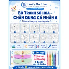BỘ 10 TRANH SỐ HÓA CHÂN DUNG CÁ NHÂN – TÔ THEO SỐ, DỄ TÔ, DỄ HOÀN THÀNH